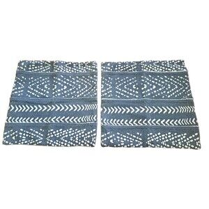 Cotton Throw Pillow Covers Set of 2 Gray White Abstract Merchant 41 Zip 18"